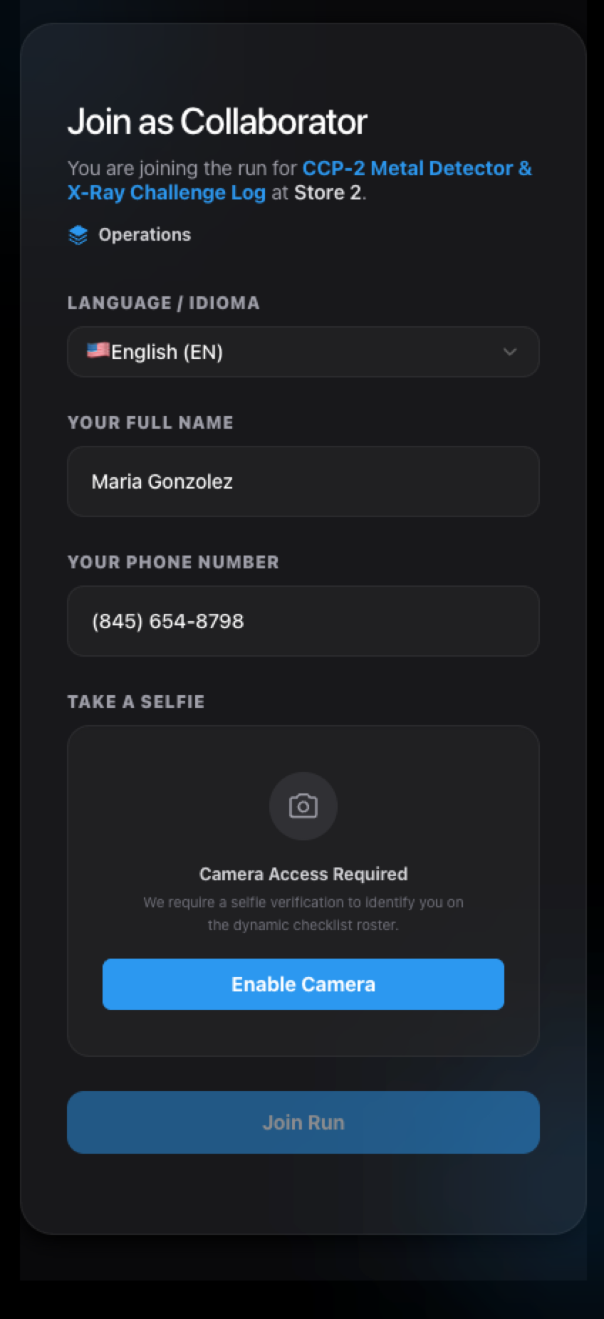TraceTrack Frictionless Guest Link Join Screen TraceTrack Zero-Account Guest Link and Collaborator Join Screen